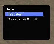 A preview of a GUI GridList.