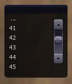 Example GUI scrollpane.